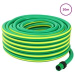 vidaXL Tuyau de jardin 5 couches Vert et jaune 12 mm 30 m PVC