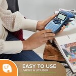 Cassette Ruban LetraTag Papier 12 mm x 4 m Noir sur Blanc DYMO