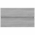 vidaXL Ensemble de meubles de salle de bain 2 Pièces Sonoma gris