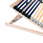 vidaXL Sommier à lattes Marron 80 x 190 cm Bois de hêtre massif