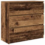 vidaXL Buffet vieux bois 80x35x76 cm bois d'ingénierie