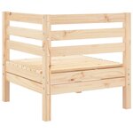 vidaXL Canapé d'angle de jardin bois de pin massif