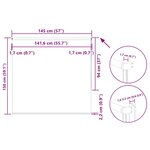 vidaXL Store enrouleur occultant café 145x150cm largeur du tissu