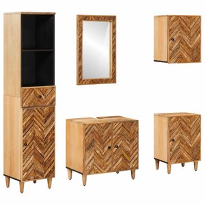 vidaXL Ensemble de Meubles de Salle de Bain 5 pièces