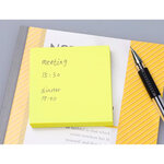 Bloc-notes q-connect quick notes 76x76mm 80feuilles coloris jaune vif Q-CONNECT