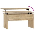 vidaXL Table basse chêne sonoma 80x50 5x41 5 cm bois d'ingénierie