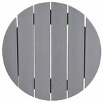 vidaXL Table de bar Gris clair 55 x 55 x 107 cm Polyéthylène