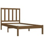 vidaXL Cadre de lit sans matelas marron miel pin massif 100x200 cm