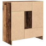 vidaXL Buffet avec tiroirs et portes vieux bois 70 5x34x74 5 cm