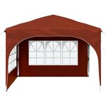 vidaXL Tente de fête pop-up 290 x 290 x 245 cm Terre cuite
