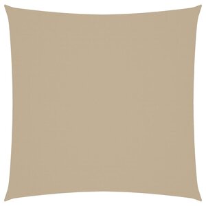 vidaXL Voile de parasol tissu oxford carré 7x7 m beige