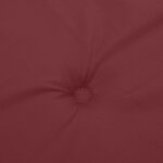 vidaXL Coussins de chaise dossier bas lot de 6 rouge bordeaux mélangé