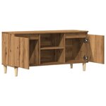 vidaXL Meuble TV chêne artisanal 102x35x50 cm bois d'ingénierie