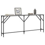 vidaXL Table console sonoma gris 180x23x75 cm bois d'ingénierie