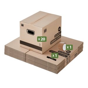 Pack and Move - Kit déménagement standard + 1 adhésif et marqueur offert