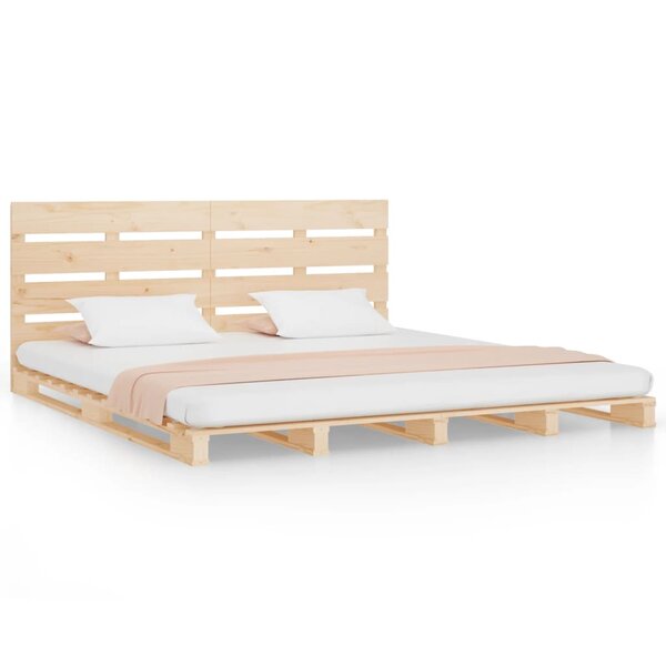 vidaXL Cadre de lit 140x200 cm Bois de pin massif