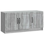 vidaXL Meuble TV Sonoma gris 99 x 34 5 x 47 cm Bois d'ingénierie