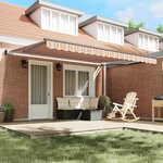 vidaXL Auvent Rétractable Multicolore 450 × 300 cm