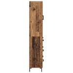 vidaXL Haut Armoire Bois Ancien 69 5 x 34 x 180 cm Bois d'ingénierie