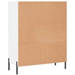 vidaXL Armoire à étagères blanc 69 5x32 5x90 cm bois d'ingénierie