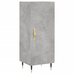 vidaXL Buffet haut Gris béton 34 5x34x180 cm Bois d'ingénierie