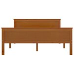vidaXL Cadre de lit sans matelas marron miel pin massif 120x200 cm