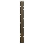 vidaXL Pieds de table basse en forme de V  2 pièces  acier naturel  70 x (42-43 3) cm