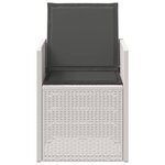 vidaXL Chaises de jardin salle à manger 2 Pièces Blanc et anthracite PP