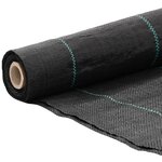vidaXL Membrane anti-mauvaises herbes noir 1x150 m PP