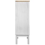 vidaXL Buffet FLORO Blanc 70 x 30 x 70 5 cm Bois de Pin Massif