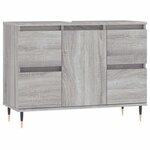 vidaXL Armoire salle de bain sonoma gris 80x33x60 cm bois d'ingénierie