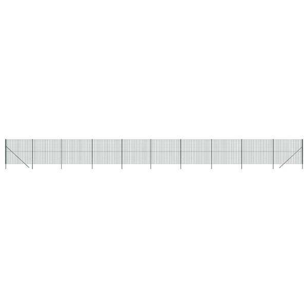 vidaXL Clôture en treillis métallique vert 2 2x25 m acier galvanisé