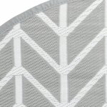 vidaXL Tapis d'extérieur gris Ø120 cm PP