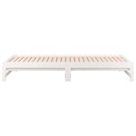 vidaXL Lit coulissant sans matelas blanc 2x(90x190) cm