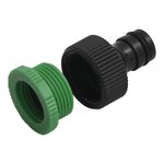 vidaXL Tuyau d'arrosage avec jeu de raccords vert 0 75" 50 m PVC