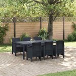 vidaXL Ensemble de salle à manger pour jardin 7 Pièces Anthracite