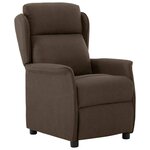 vidaXL Fauteuil inclinable Marron 67.5 x 93.5 x 101.5 cm tissu