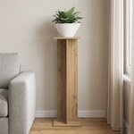 vidaXL Support de Plante Chêne artisanal 25 x 25 5 x 80 5 cm