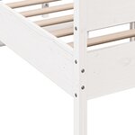 vidaXL Cadre de lit sans matelas blanc 120x190 cm bois de pin massif
