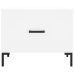 vidaXL Table basse blanc 50x50x40 cm bois d'ingénierie