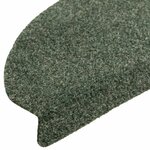 vidaXL Tapis autoadhésifs de marches 10 Pièces Vert 65x21x4 cm Aiguilleté