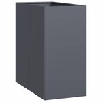 vidaXL Jardinière anthracite 40x80x80 cm acier