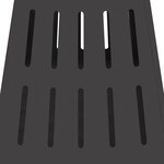 vidaXL Braise Noir 50 x 50 x 70 cm Acier laminé à froid