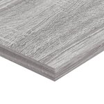 vidaXL Étagères murales 4 Pièces sonoma gris 100x20x1 5cm bois ingénierie