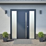 vidaXL Jardinières 2 Pièces anthracite 30x30x30 cm acier