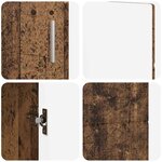 vidaXL Buffet avec étagère FLORIN Bois ancien 88 5 x 30 5 x 55 5 cm