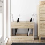 vidaXL Porte-parapluie Chêne Sonoma 65 x 24 x 50 cm Bois d'ingénierie