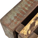 vidaXL Table basse avec 4 roulettes Bois recyclé