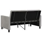 vidaXL Canapé-Lit Gris clair 154 x 94 5 x 80 5 cm Tissu