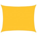 vidaXL Voile d'ombrage 160 g/m² rectangulaire jaune 6x8 m PEHD